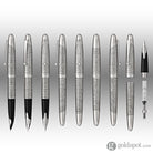 Pilot Namiki Sterling Collection Fountain Pen in Silvern Ishidatami - 18K Gold Fountain Pen