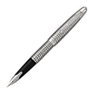 Pilot Namiki Sterling Collection Fountain Pen in Silvern Ishidatami - 18K Gold Fountain Pen
