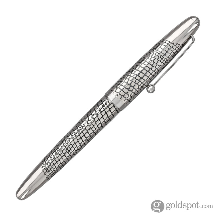 Pilot Namiki Sterling Collection Fountain Pen in Silvern Ishidatami - 18K Gold Fountain Pen