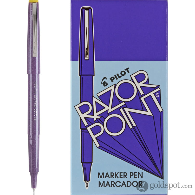 Pilot Razor Point Marker Pen in Purple - Ultra Fine Point Marker