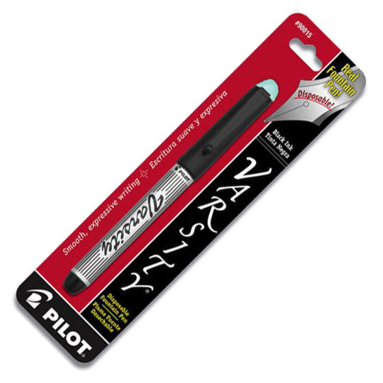 Pilot Varsity Disposable Fountain Pen in Black with Green Ink