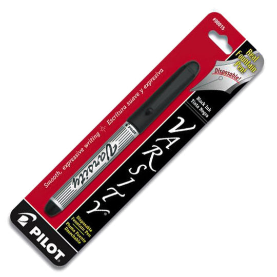 Pilot Varsity Disposable Fountain Pen in Black with Black Ink