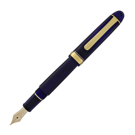 Platinum 3776 Century Fountain Pen in Chartres Blue with Gold Trim - 14K Gold