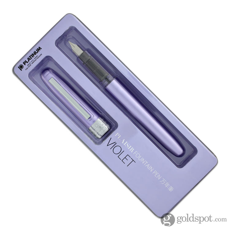 Platinum Plaisir Fountain Pen in Violet - 03 Fine Point Fine Fountain Pen