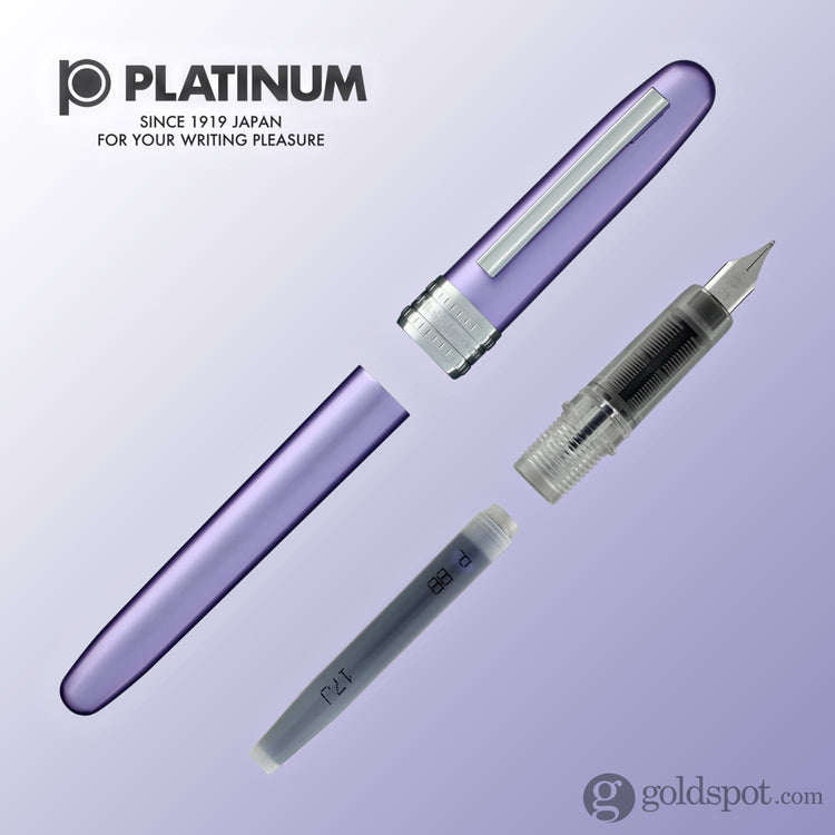 Platinum Plaisir Fountain Pen in Violet - 03 Fine Point Fine Fountain Pen