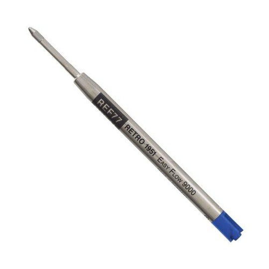 Retro 51 Easy-Flow 9000 Ballpoint Pen Refill in Blue - Pack of 3