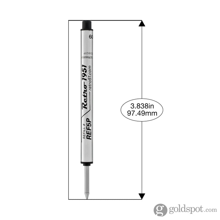 Retro 51 Retractable Rollerball Refill in Purple for Tornado Pens Rollerball Refill