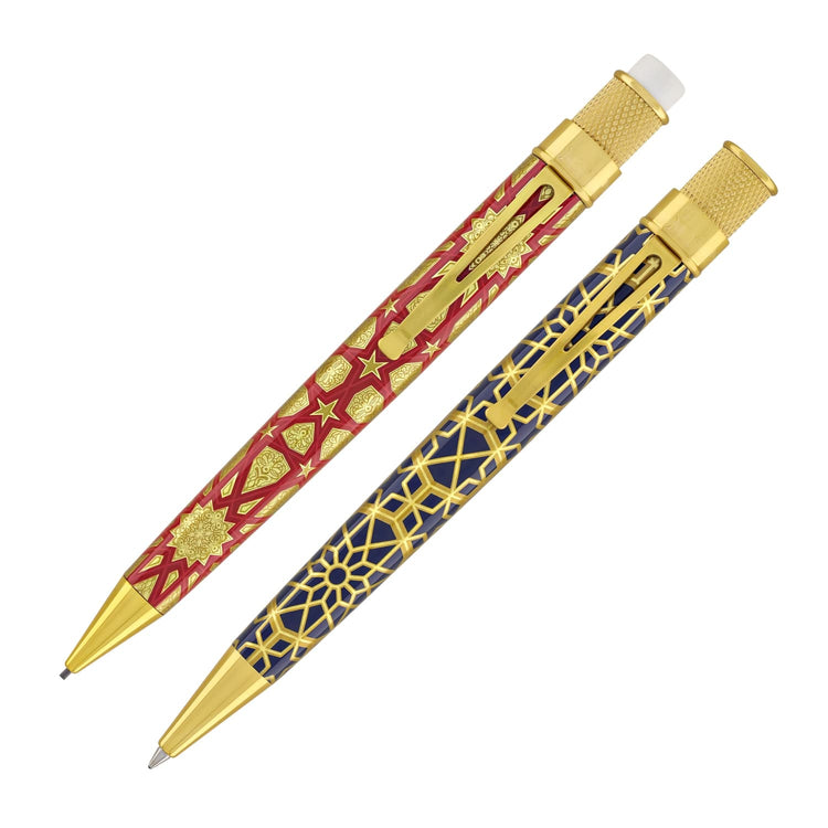 Retro 51 Tornado Metropolitan Rollerball and Pencil Set in Geometric Pen and Pencil Set