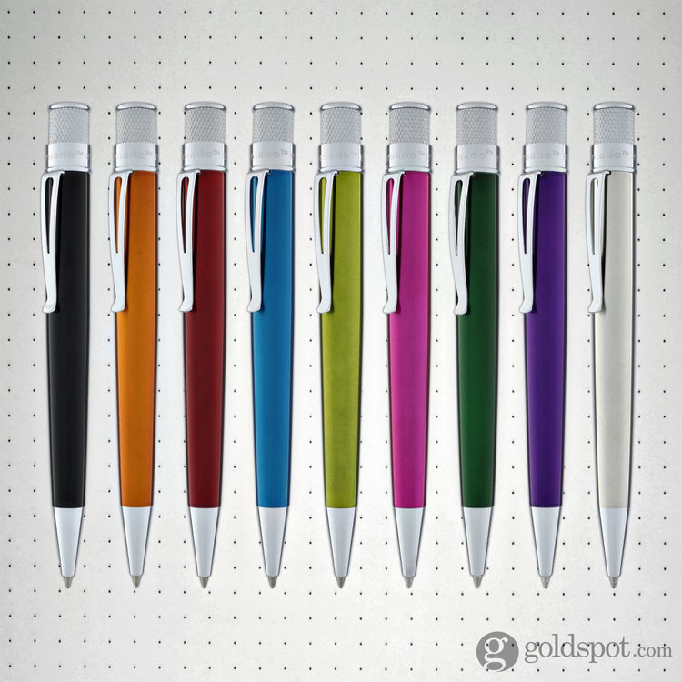 Retro 51 Tornado Rollerball Pen in Stainless Steel Lacquer Rollerball Pen