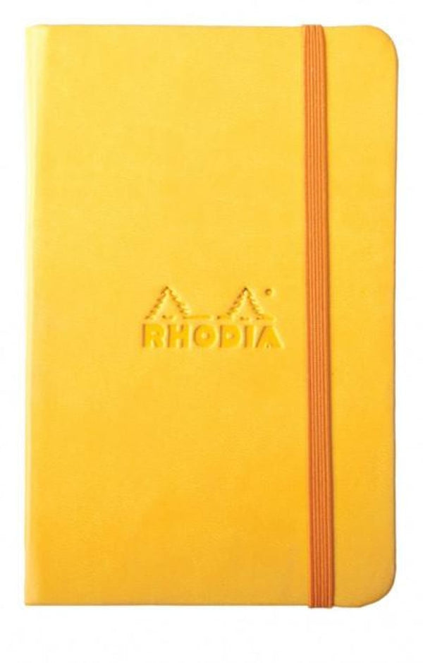 Rhodia Rhodiarama Blank Paper Notebook in Yellow - 3.5 x 5.5 Notebook