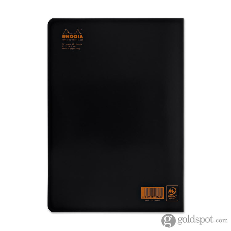 Rhodia Staplebound Graph Paper Notebook in Black - 3 x 4.75 Notebook