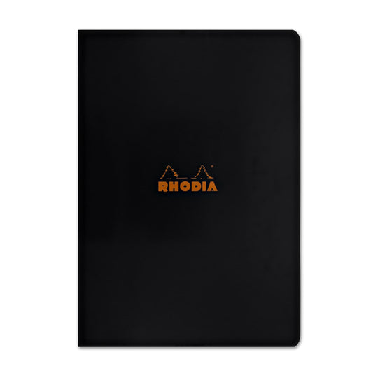 Rhodia Staplebound Lined Paper Notebook in Black - 8.25 x 11.75