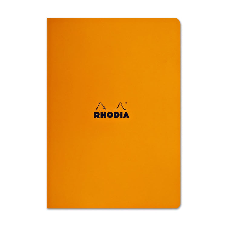 Rhodia Staplebound Lined Paper Notebook in Orange - 8.25 x 11.75 Notebook