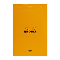 Rhodia Staplebound Lined Paper Pad in Orange - 8.25 x 12.5