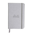Rhodia Webnotebook Lined Paper in Silver - 3.5 x 5.5 Notebook