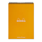 Rhodia Wirebound Dot Grid Paper Notebook in Orange - 8.25 x 11.75 Notebook