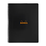 Rhodia Wirebound Graph Paper Notebook in Black - 9 x 11.75