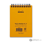 Rhodia Wirebound Graph Paper Notepad in Orange - 4 x 6 Notepad