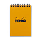 Rhodia Wirebound Graph Paper Notepad in Orange - 4 x 6 Notepad
