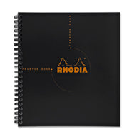 Rhodia Wirebound Graph Paper Reverse Notebook in Black - 8.25 x 8.25
