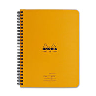 Rhodia Wirebound Lined Paper Notebook in Orange - 6 x 8.25