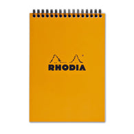 Rhodia Wirebound Lined Paper Notepad in Orange - 6 x 8.25