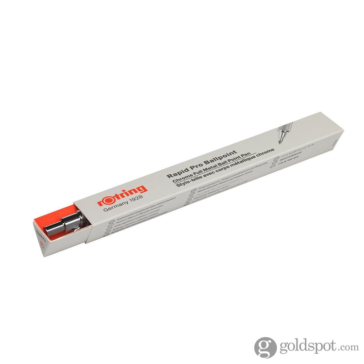 Rotring Rapid PRO Ballpoint Pen in Chrome - Medium Point Ballpoint Pen