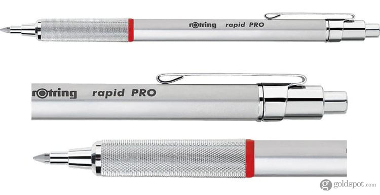 Rotring Rapid PRO Ballpoint Pen in Chrome - Medium Point Ballpoint Pen