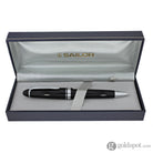 Sailor 1911 Large Ballpoint Pen in Black with Silver Trim Pen