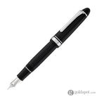 Sailor 1911 Large Fountain Pen in Black with Silver Trim - 21K Gold Fountain Pen