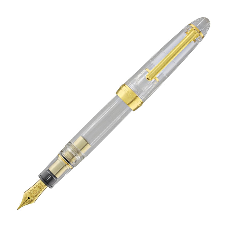 Sailor 1911 Large Fountain Pen in Transparent with Gold Trim - 21K Gold Fountain Pen