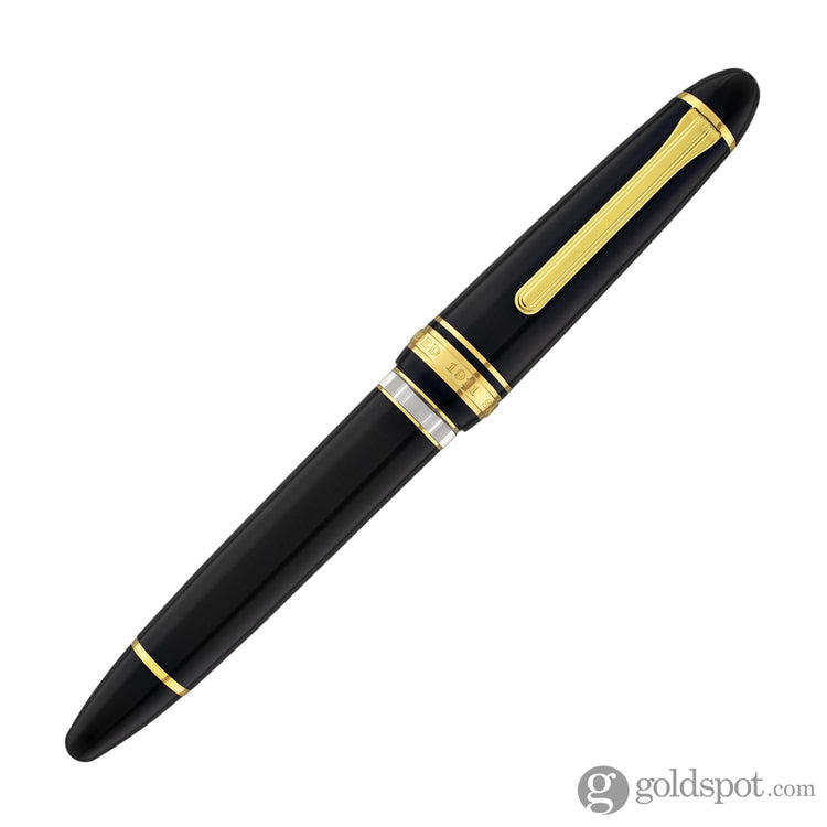 Sailor 1911 Large Realo Fountain Pen in Black with Gold Trim - 21K Gold Fountain Pen