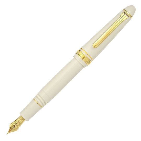 Sailor 1911 Standard Fountain Pen in Ivory with Gold Trim - 14K Gold