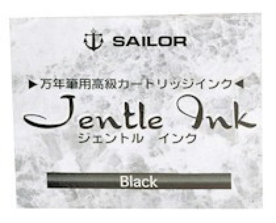 Sailor Jentle Black Fountain Pen Cartridges – Pack of 12