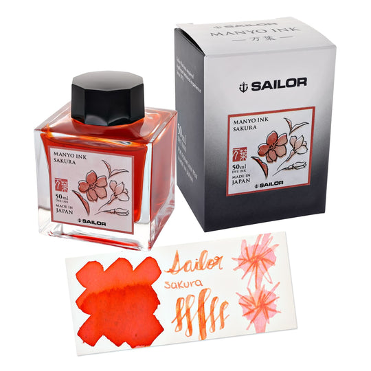 Sailor Manyo Bottled Ink in Sakura - 50 mL