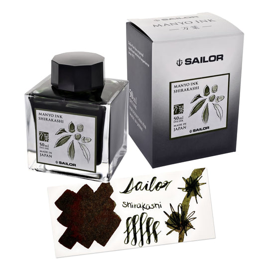 Sailor Manyo Bottled Ink in Shirakashi - 50 mL