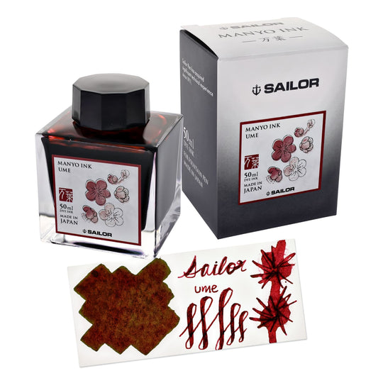 Sailor Manyo Bottled Ink in Ume - 50 mL