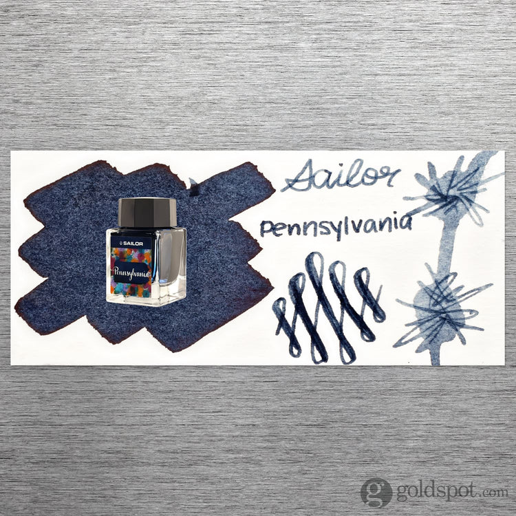 Sailor USA State Bottled Ink in Pennsylvania (Steel Blue Gray) - 20mL Bottled Ink