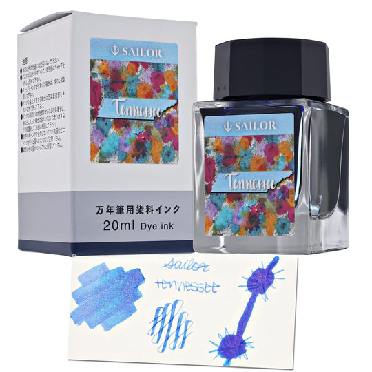 Sailor USA State Bottled Ink in Tennessee (Light Blue) - 20 mL