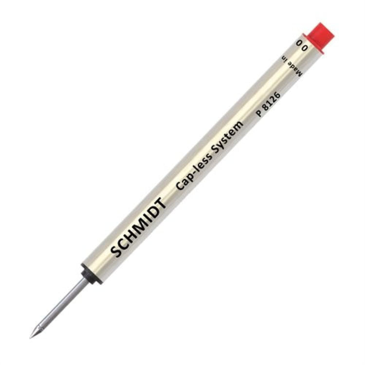 Schmidt Short P8126 Capless Rollerball Refill in Red - Fine Point by Monteverde Rollerball Refill