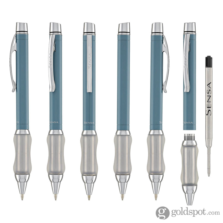 Sensa Metro Ballpoint Pen in Steel Blue Ice Ballpoint Pens