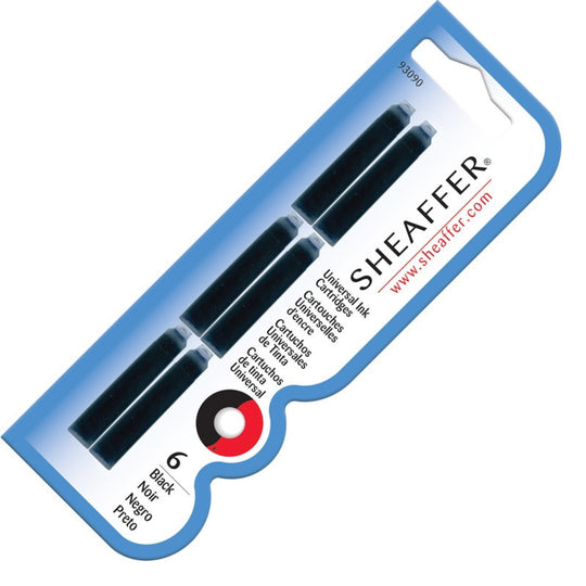 Sheaffer VFM Ink Cartridges in Black - Pack of 6