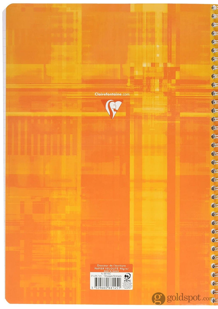 Clairefontaine Wirebound Ruled with Margin Notebook in Assorted Colors - 8.25 x 11.75 Notebook