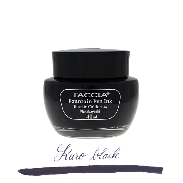 Taccia Bottled Ink in Kuro Black - 40 mL Bottled Ink
