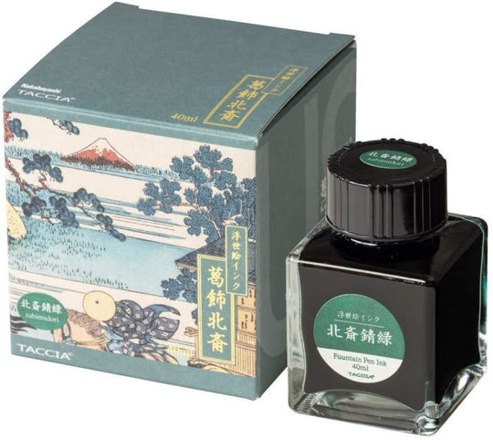 Taccia Hokusai-Sabimidori (Rust Green) Bottled Ink - 40 mL