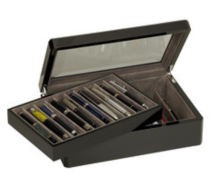 Venlo 15 Collection 20 Pen Case in Carbon Fiber Pen Case