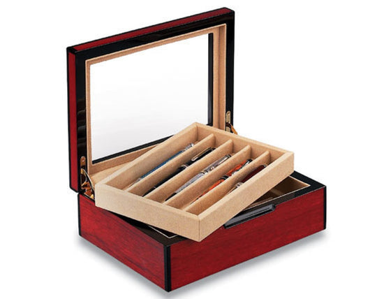 Venlo Exotic Wood Collection Yacht 10 Holder Pen Case