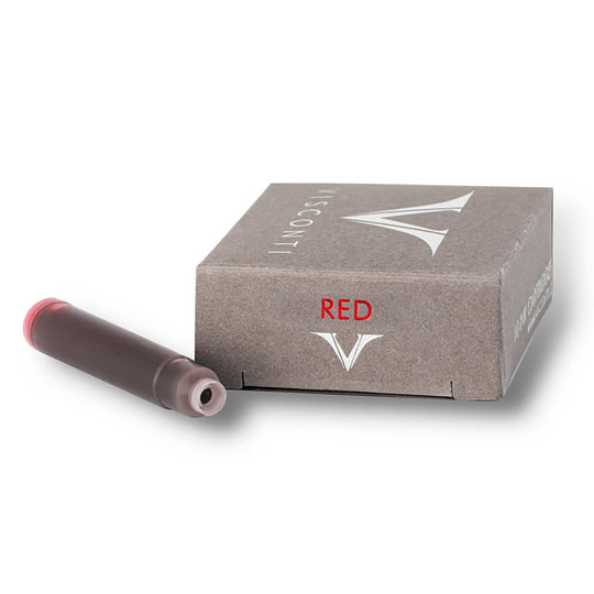 Visconti Ink Cartridges in Red - Pack of 10