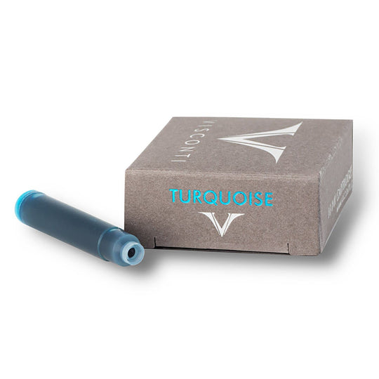 Visconti Ink Cartridges in Turquoise - Pack of 10