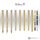Waldmann Tuscany Fountain Pen in Gold-Plated Sterling Silver Steel Nib Fountain Pen
